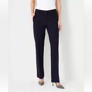 NEW $119 Ann Taylor the straight pant in seasonless stretch deep navy sz 8P